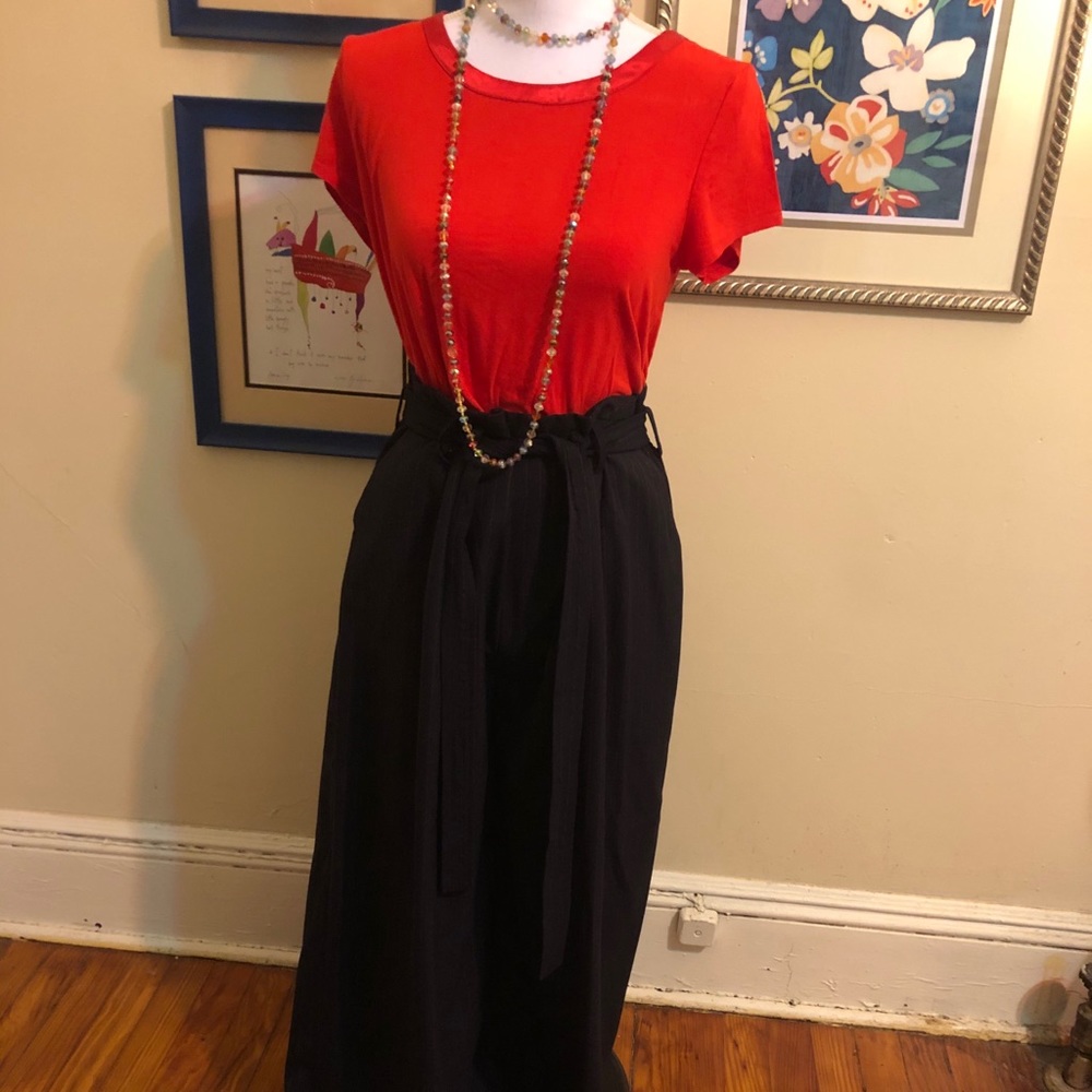 Harlow and Graham high waisted pants, shirt, neck